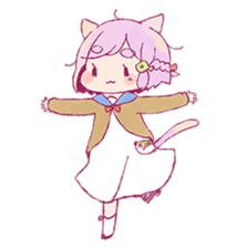 Pretty girl and Sea creatures sticker #7897702