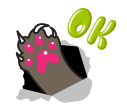 Siamese Cat mischievous fun by Kanomko sticker #7897932