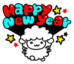 New Year sticker of the lamb Revision sticker #7898042