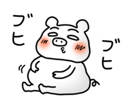 Daily life of white bear 4 sticker #7898610