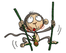 ELEGANT KIIMO Monkey sticker #7898869