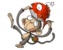 ELEGANT KIIMO Monkey sticker #7898870