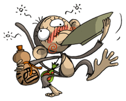 ELEGANT KIIMO Monkey sticker #7898872