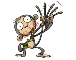 ELEGANT KIIMO Monkey sticker #7898875