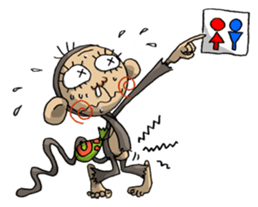 ELEGANT KIIMO Monkey sticker #7898876