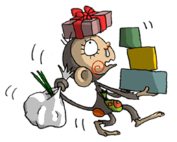 ELEGANT KIIMO Monkey sticker #7898877