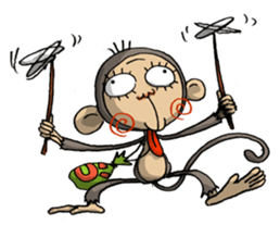 ELEGANT KIIMO Monkey sticker #7898878