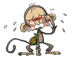ELEGANT KIIMO Monkey sticker #7898882