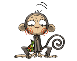 ELEGANT KIIMO Monkey sticker #7898884