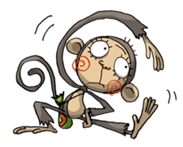 ELEGANT KIIMO Monkey sticker #7898885