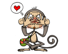 ELEGANT KIIMO Monkey sticker #7898888