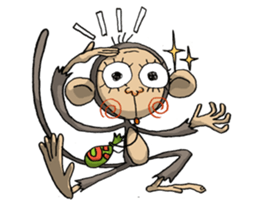 ELEGANT KIIMO Monkey sticker #7898896