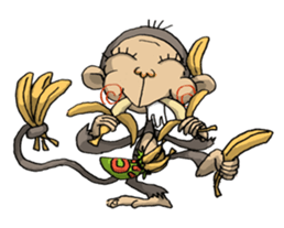 ELEGANT KIIMO Monkey sticker #7898897