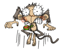 ELEGANT KIIMO Monkey sticker #7898898
