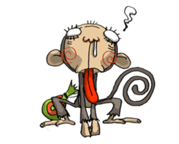 ELEGANT KIIMO Monkey sticker #7898899