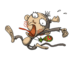 ELEGANT KIIMO Monkey sticker #7898901