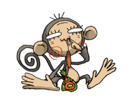ELEGANT KIIMO Monkey sticker #7898902