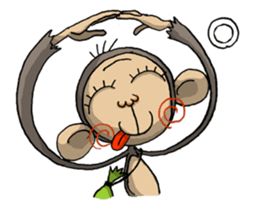 ELEGANT KIIMO Monkey sticker #7898904