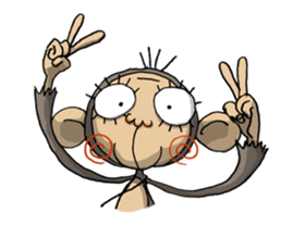 ELEGANT KIIMO Monkey sticker #7898906