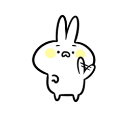 Rabbit there are eyebrows sticker #7899153