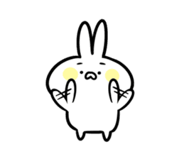 Rabbit there are eyebrows sticker #7899154