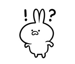 Rabbit there are eyebrows sticker #7899161