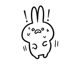 Rabbit there are eyebrows sticker #7899162