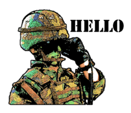 Combat soldier Ver.English sticker #7899428