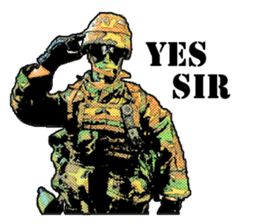 Combat soldier Ver.English sticker #7899440