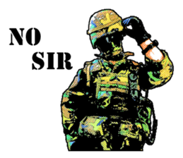 Combat soldier Ver.English sticker #7899441