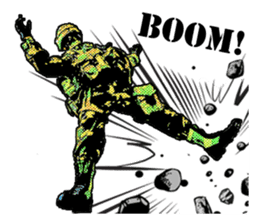 Combat soldier Ver.English sticker #7899453