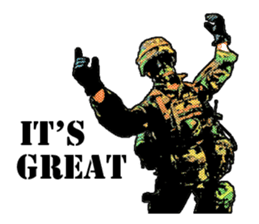 Combat soldier Ver.English sticker #7899462