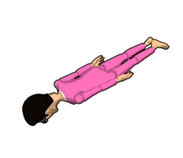 Pink uncle doll sticker #7900758