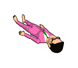 Pink uncle doll sticker #7900780