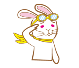 White rabbit komattaroh of the mask sticker #7902182
