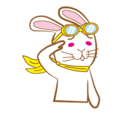White rabbit komattaroh of the mask sticker #7902182