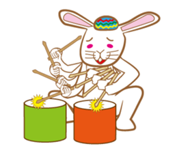 White rabbit komattaroh of the mask sticker #7902186