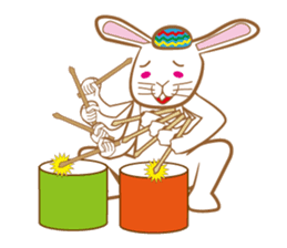 White rabbit komattaroh of the mask sticker #7902186