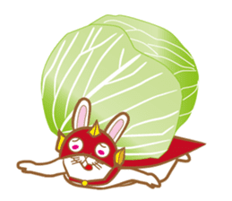 White rabbit komattaroh of the mask sticker #7902189