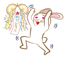 White rabbit komattaroh of the mask sticker #7902192