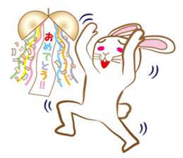 White rabbit komattaroh of the mask sticker #7902192