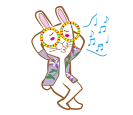 White rabbit komattaroh of the mask sticker #7902201