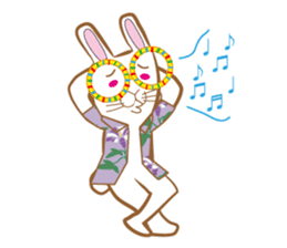White rabbit komattaroh of the mask sticker #7902201