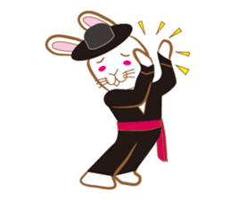 White rabbit komattaroh of the mask sticker #7902202