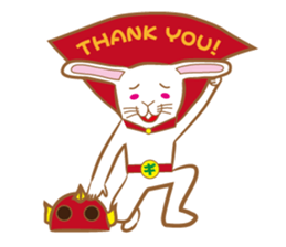 White rabbit komattaroh of the mask sticker #7902219