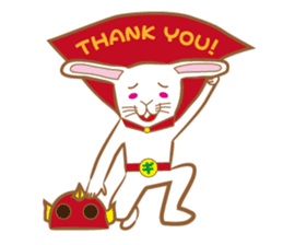 White rabbit komattaroh of the mask sticker #7902219