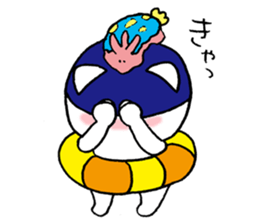 umiikokun in autumn sticker #7902686