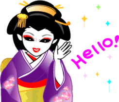 Message of a geisha girl 3 sticker #7902941