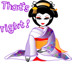 Message of a geisha girl 3 sticker #7902944