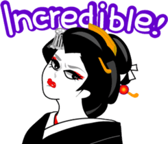 Message of a geisha girl 3 sticker #7902945